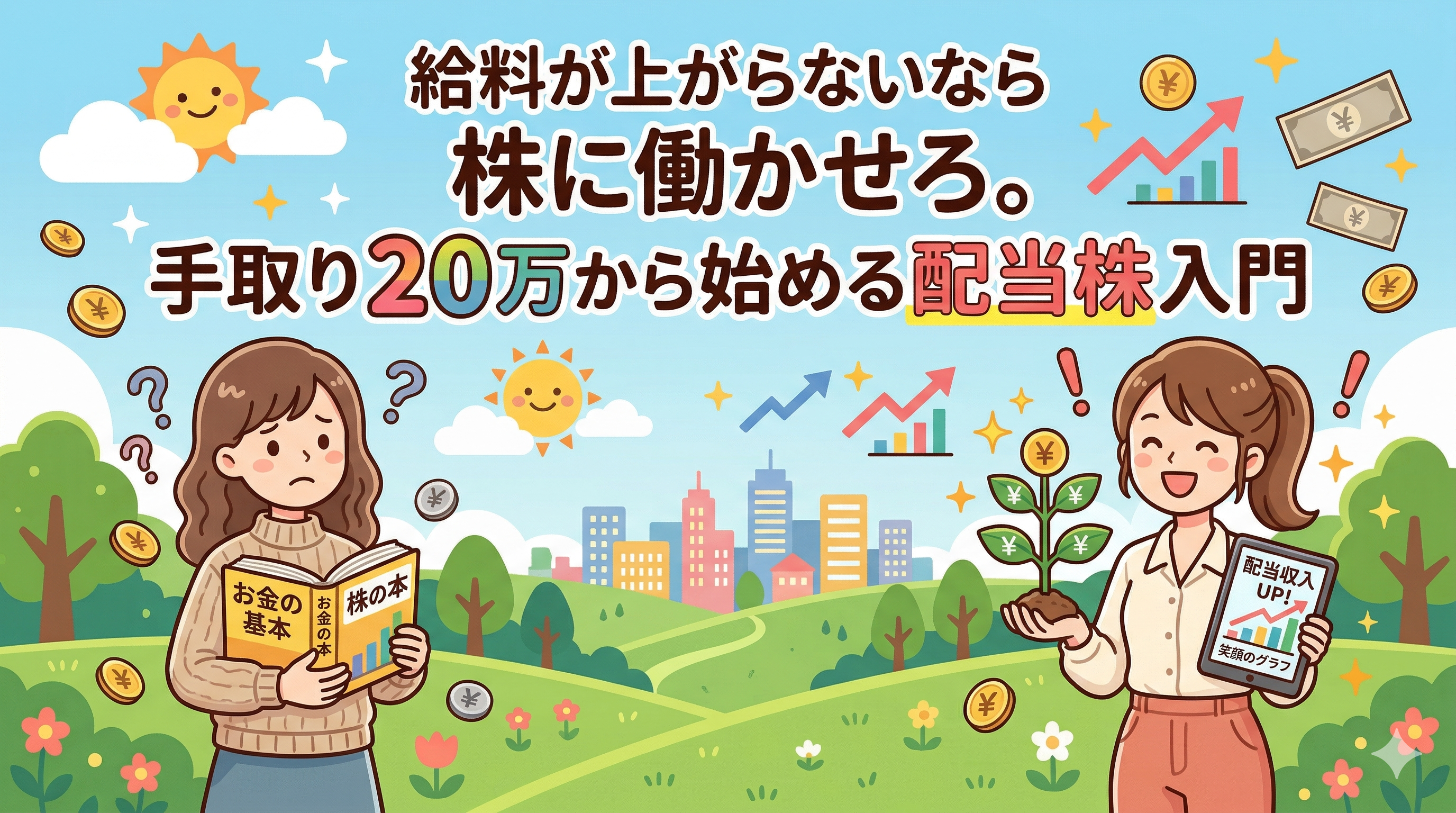給料が上がらないなら株に働かせろ。手取り20万から始める配当株入門