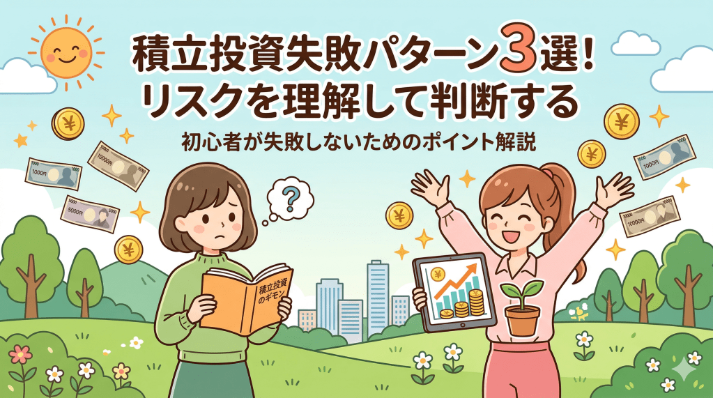 積立投資で失敗する人のパターン3つ。リスクを理解したうえで自分に合うか判断する