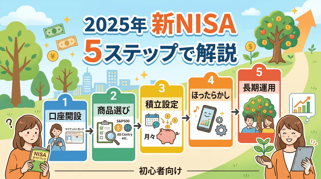 新NISA 2025年|初心者が最初にやること5ステップをわかりやすく解説