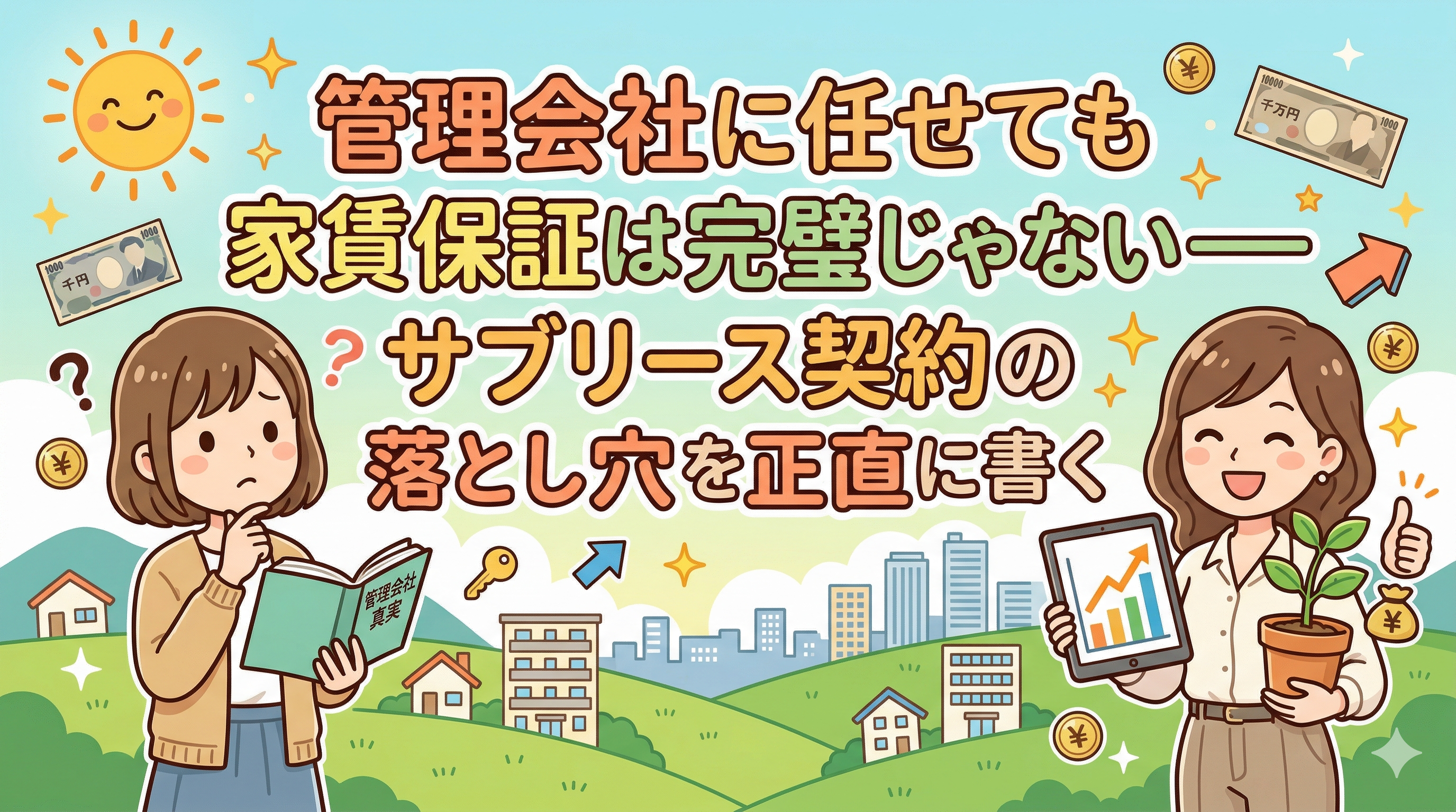 管理会社に任せても家賃保証は完璧じゃない——サブリース契約の落とし穴を正直に書く