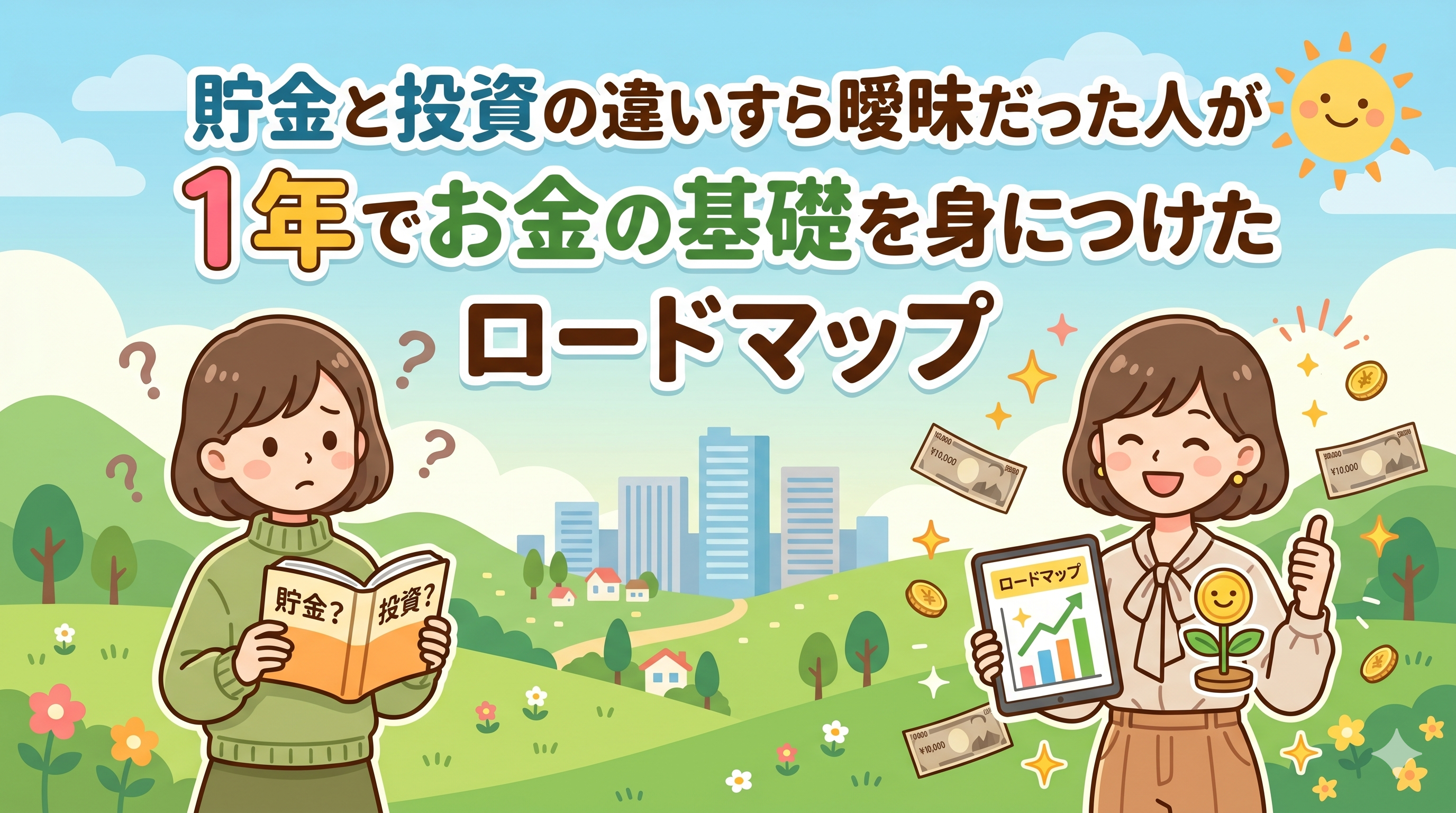 貯金と投資の違いすら曖昧だった人が1年でお金の基礎を身につけたロードマップ