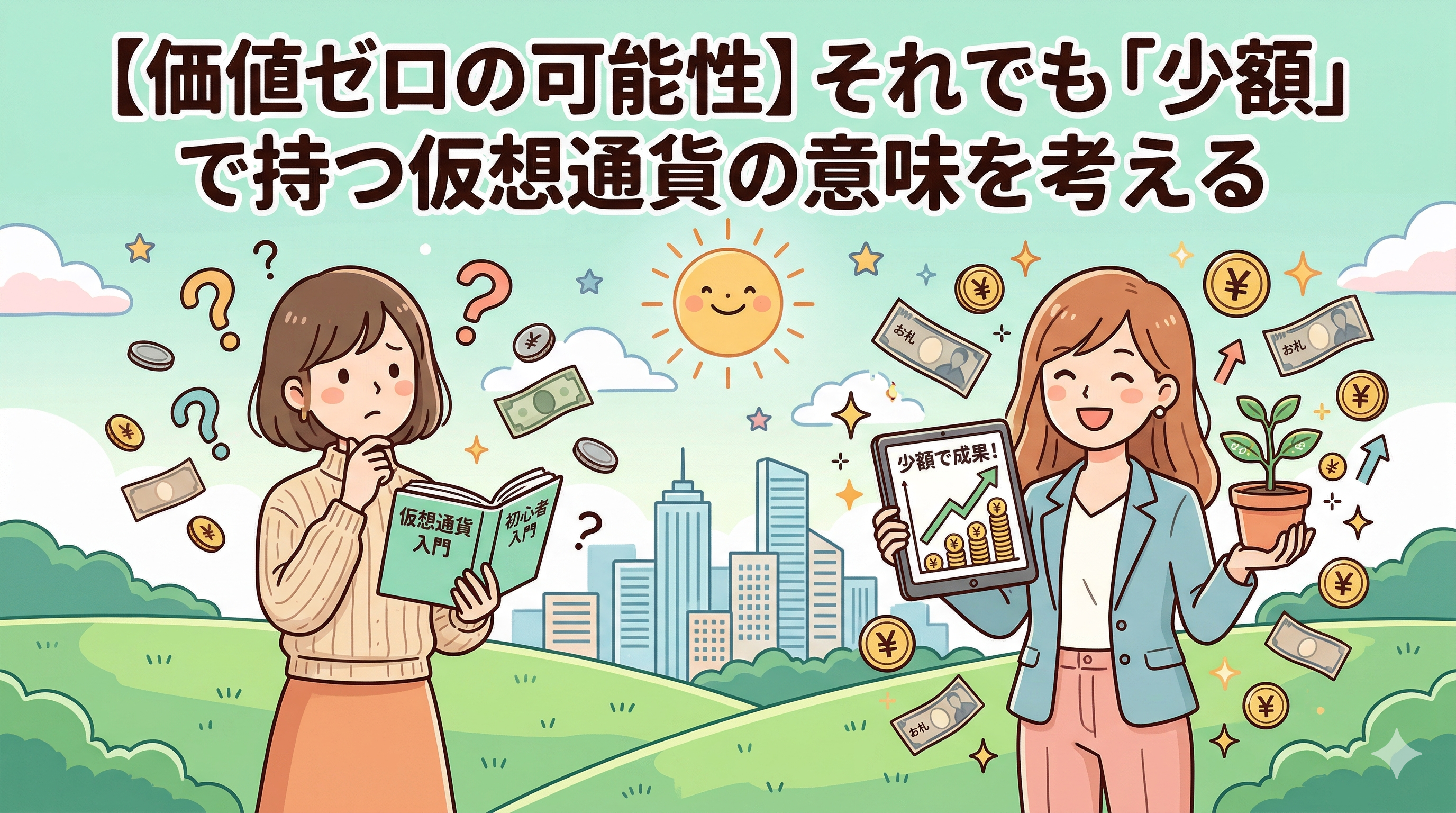 仮想通貨は価値がゼロになる可能性がある。それでも少額で持つ意味を考える