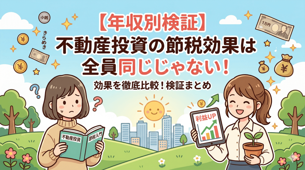 不動産投資の節税は全員に当てはまらない：年収別に効果を検証する