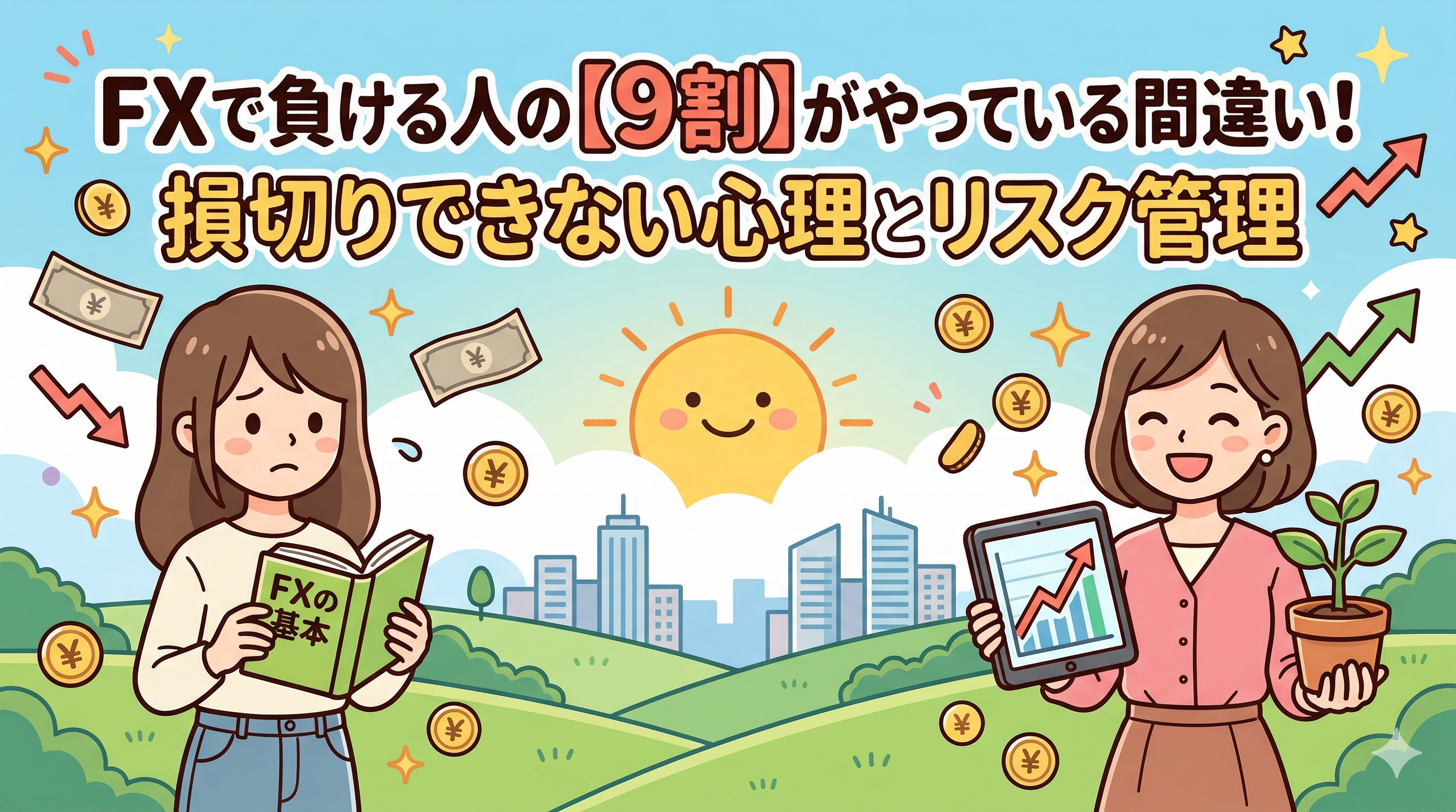 FXで負ける人の9割がやっている間違い——損切りできない心理とリスク管理を正直に解説する