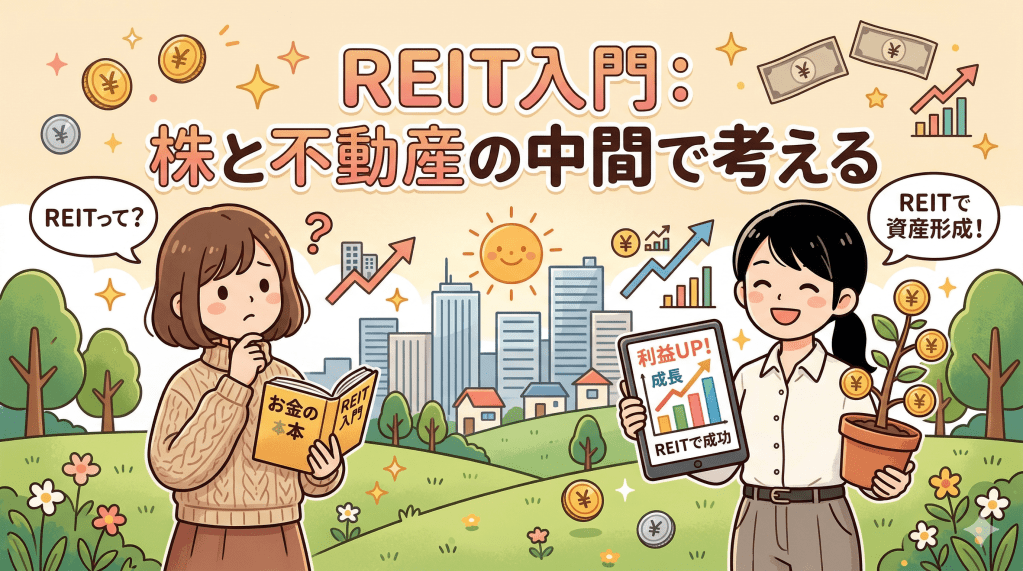 REIT入門：不動産を証券化した商品、株と不動産の中間で考える
