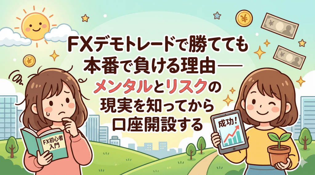 FXデモトレードで勝てても本番で負ける理由——メンタルとリスクの現実を知ってから口座開設する
