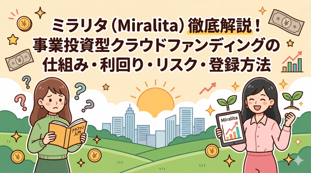 ミラリタ（Miralita）とは？事業投資型クラウドファンディングの仕組み・利回り・リスクと登録方法を徹底解説