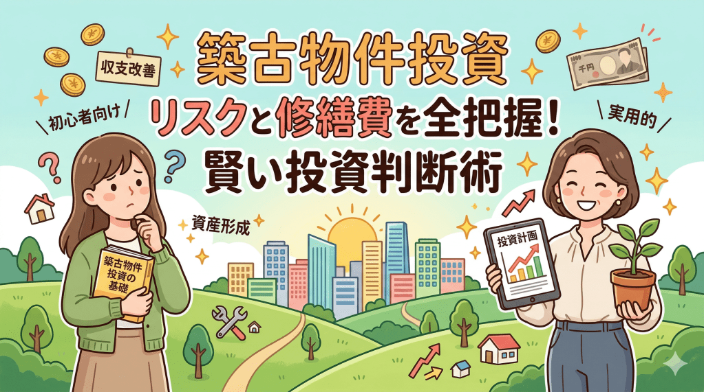 築古物件は安いけど修繕費が怖い——リスクとコストを全部出して投資判断する方法