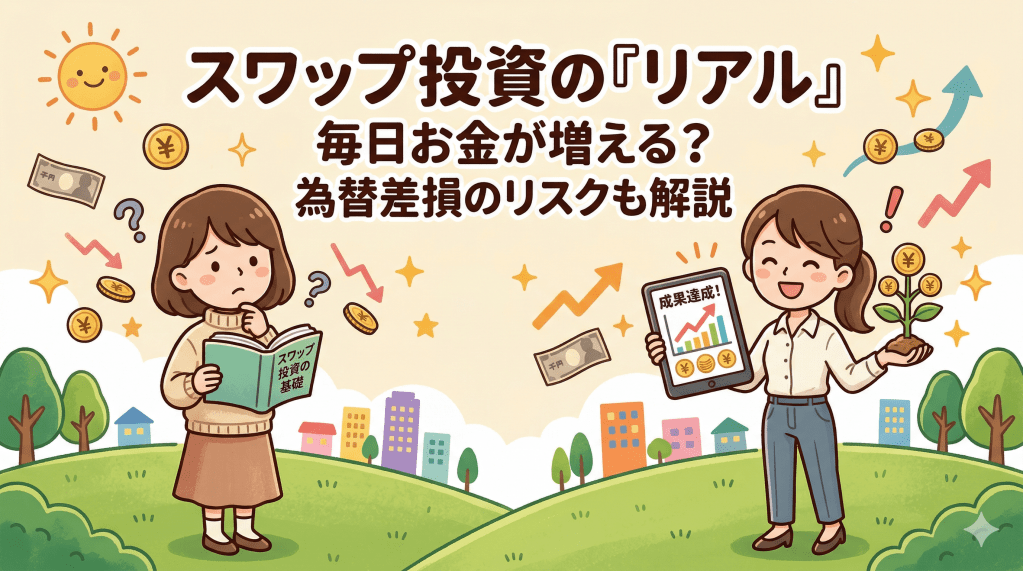 スワップ金利で毎日お金が増えると聞いたが為替差損で消える可能性もある——スワップ投資のリアルを数字で解説する