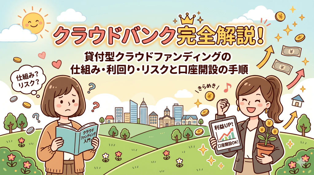 クラウドバンクとは？貸付型クラウドファンディングの仕組み・利回り・リスクと口座開設の手順を完全解説