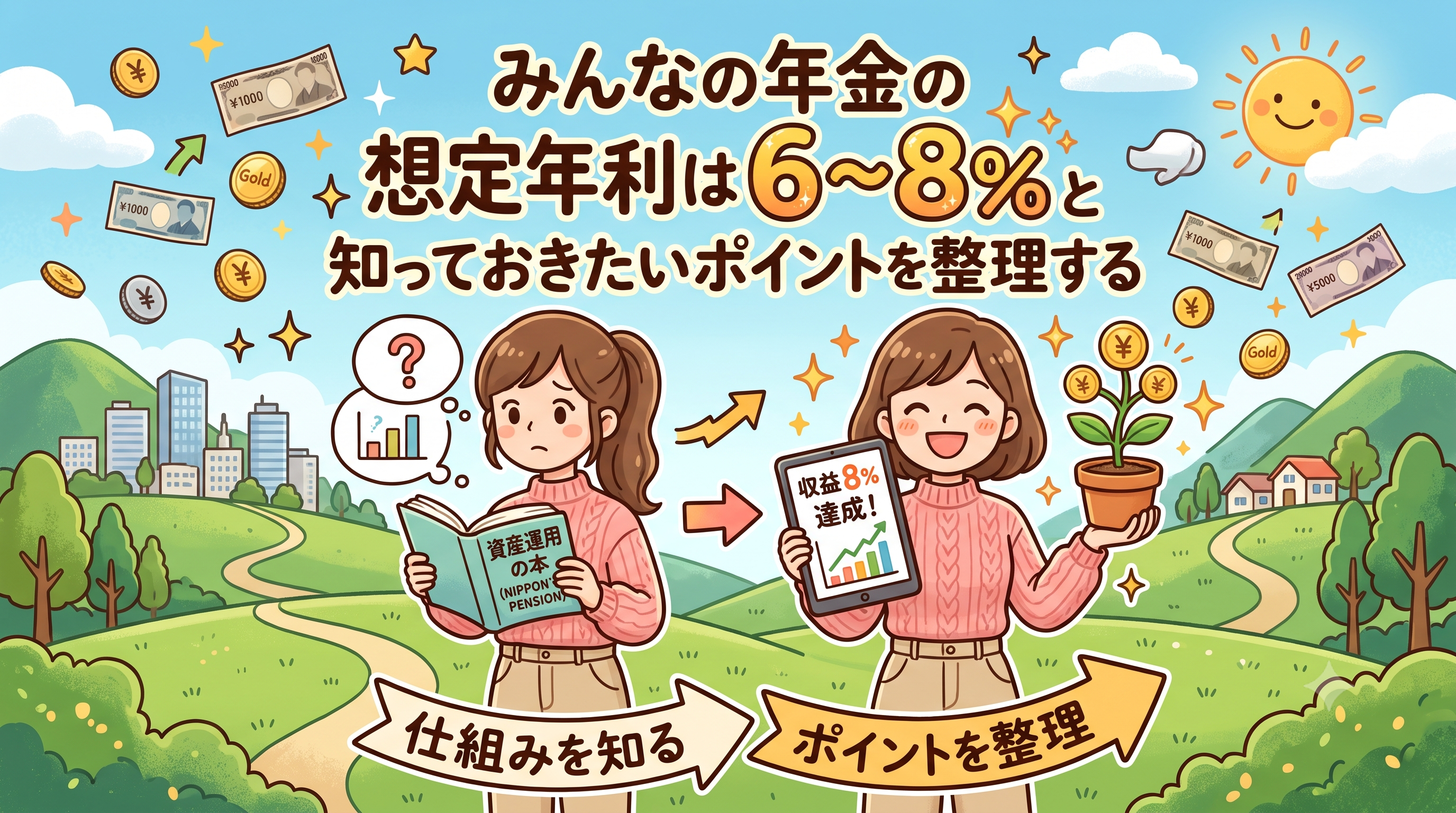 みんなの年金の想定年利は6〜8%。分配のしくみと知っておきたいポイントを整理する