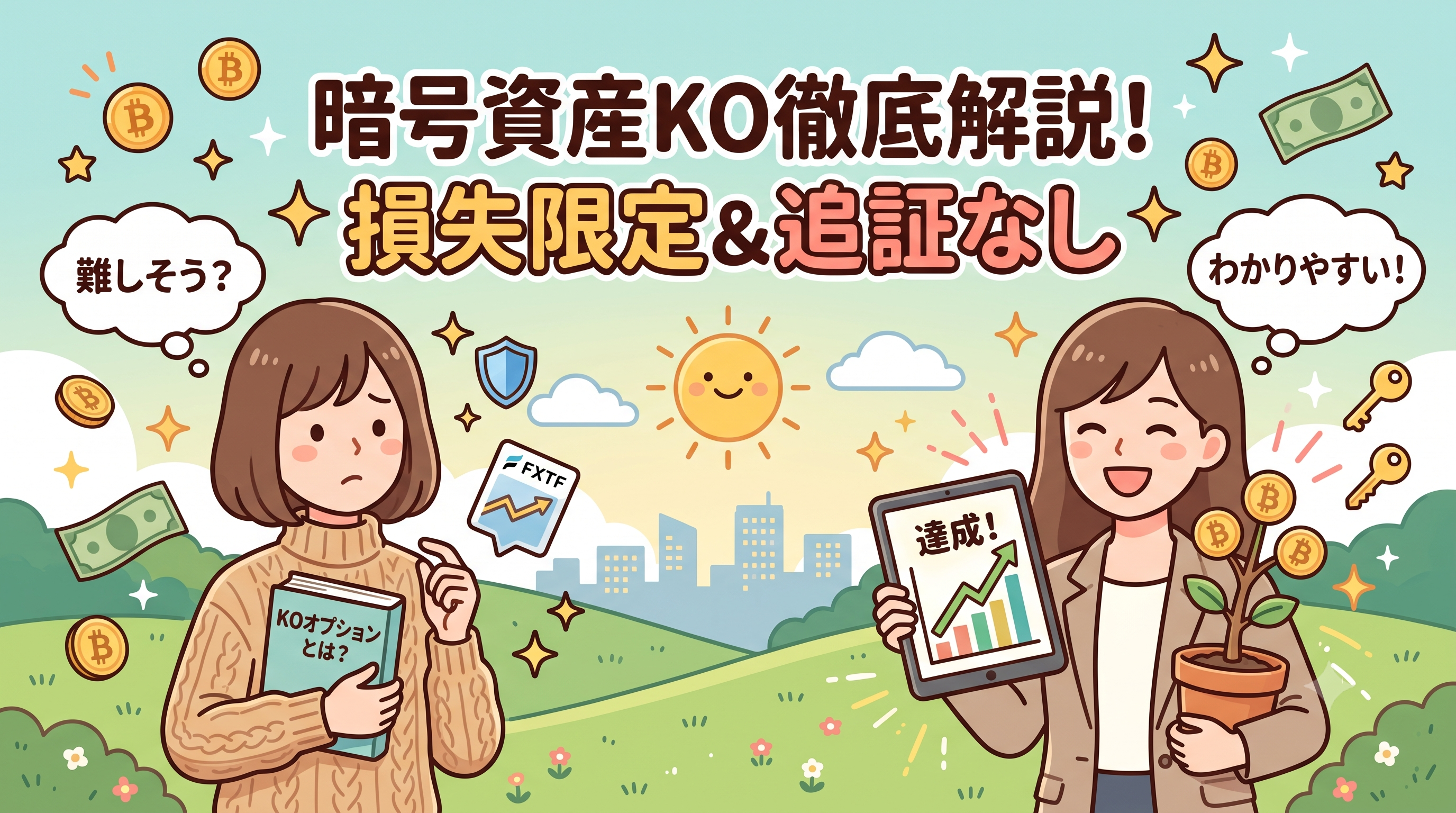 FXTFの暗号資産KO(ノックアウトオプション)とは?追証なし・損失限定の国内初サービスを徹底解説
