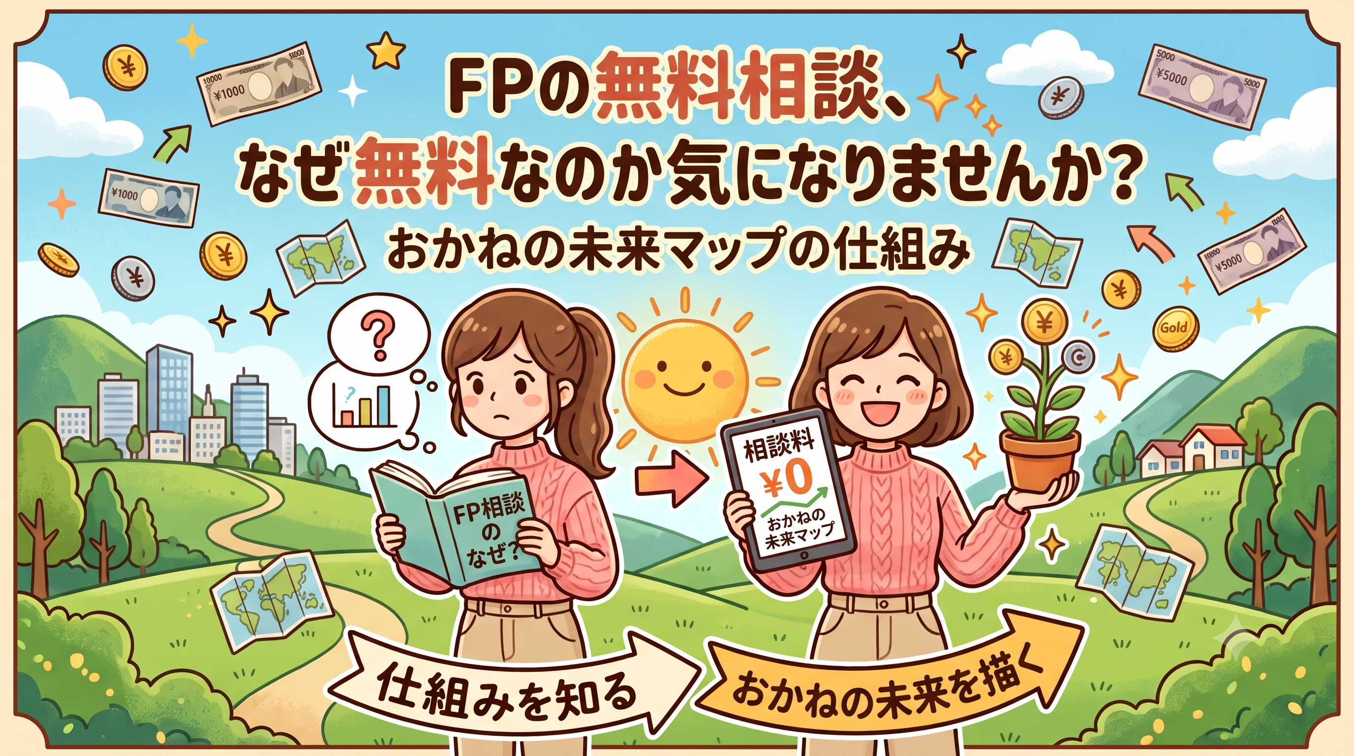 FPの無料相談、なぜ無料なのか気になりませんか?おかねの未来マップの仕組み