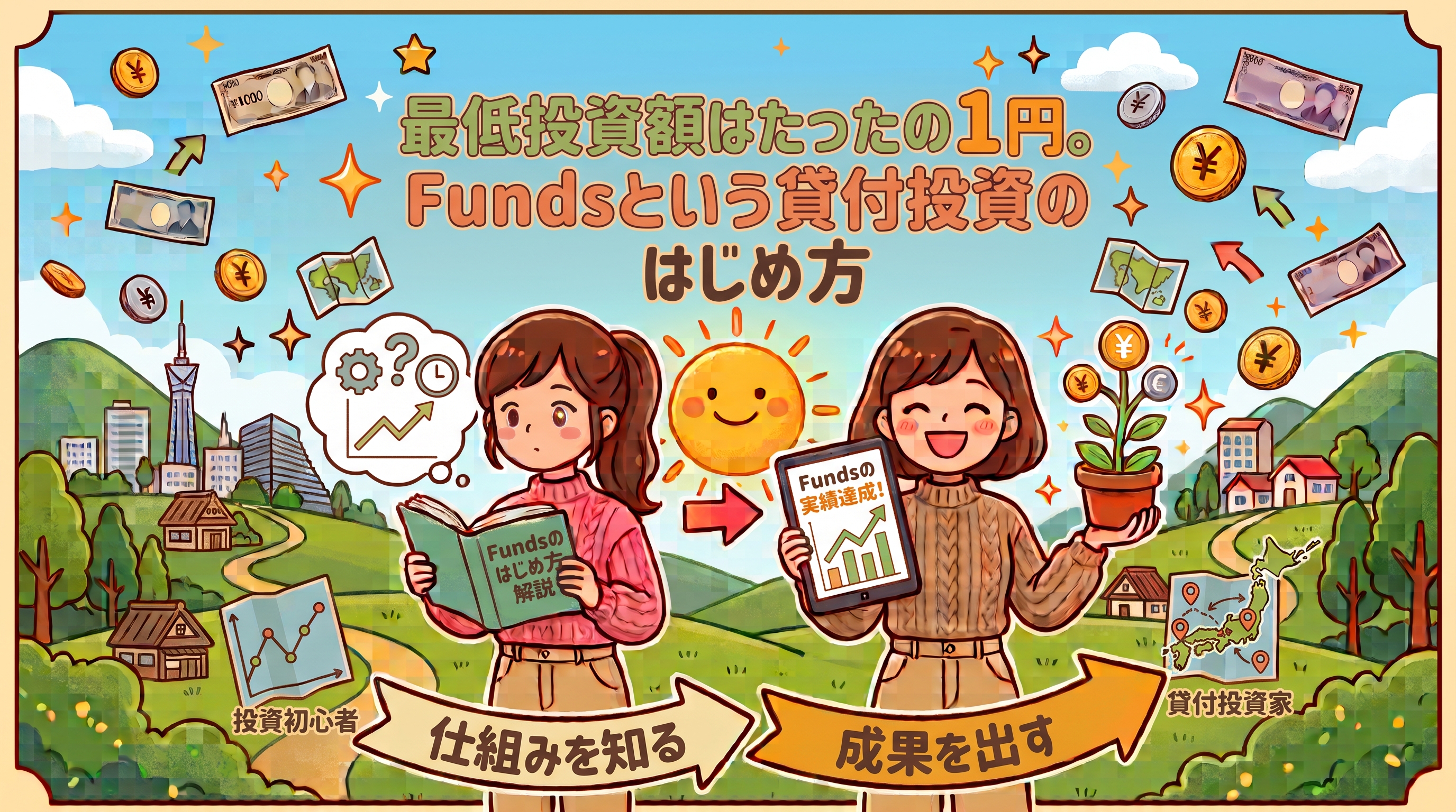 最低投資額はたったの1円。Fundsという貸付投資のはじめ方