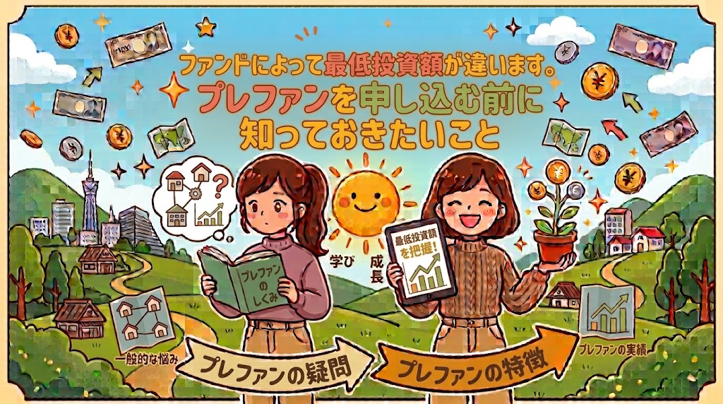 ファンドによって最低投資額が違います。プレファンを申し込む前に知っておきたいこと